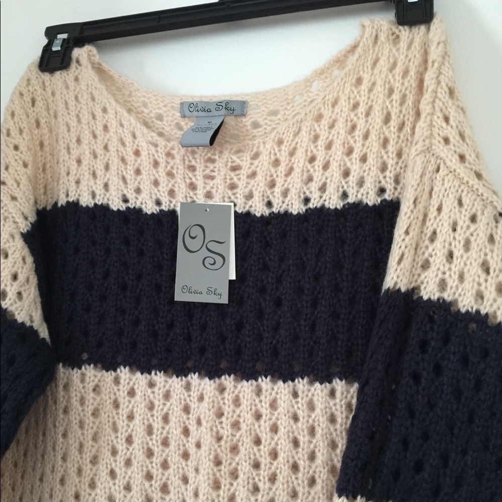 Olivia Sky Crochet Sweater
